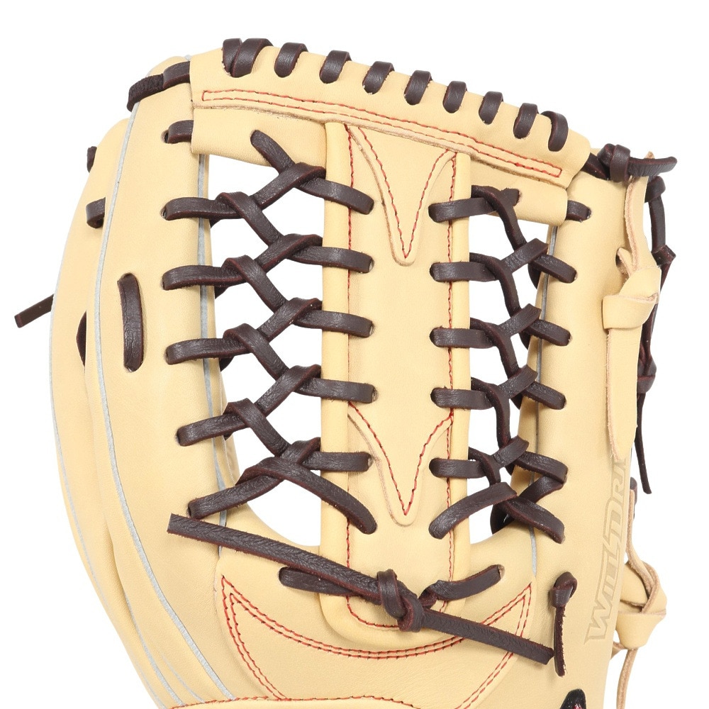 ミズノ（MIZUNO）（メンズ、レディース）ソフトボール用グラブ グローブ 外野手用 ウィルドライブ レッド AXI 24AW 1AJGS31507 8066