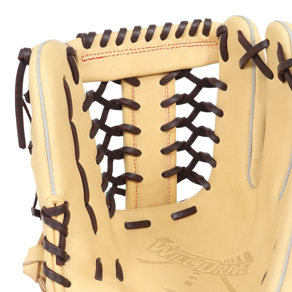 ミズノ（MIZUNO）（メンズ、レディース）ソフトボール用グラブ グローブ 外野手用 ウィルドライブ レッド AXI 24AW 1AJGS31507 8066