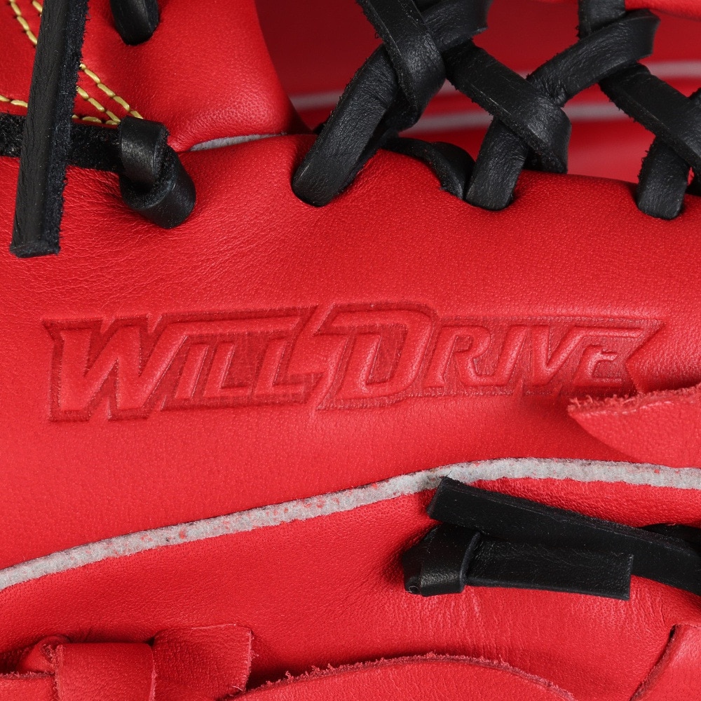 ミズノ（MIZUNO）（メンズ、レディース）ソフトボール用グラブ グローブ 外野手用 ウィルドライブ レッド IBE 1AJGS32407 7009