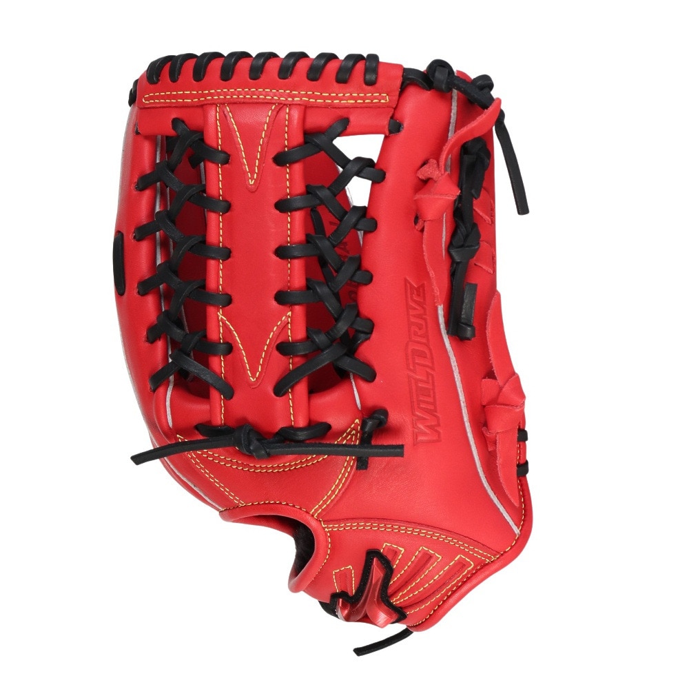 ミズノ（MIZUNO）（メンズ、レディース）ソフトボール用グラブ グローブ 外野手用 ウィルドライブ レッド IBE 1AJGS32407 7009