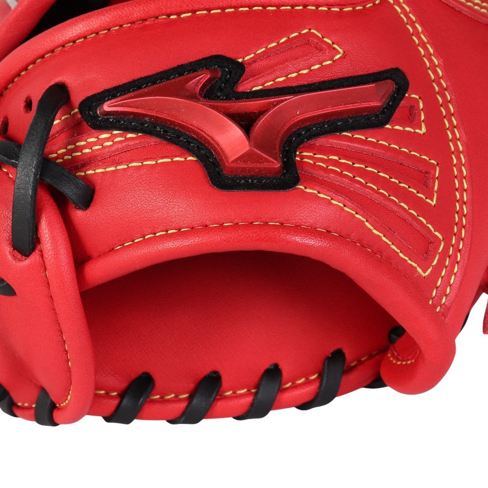 ミズノ（MIZUNO）（メンズ、レディース）ソフトボール用グラブ グローブ 外野手用 ウィルドライブ レッド IBE 1AJGS32407 7009