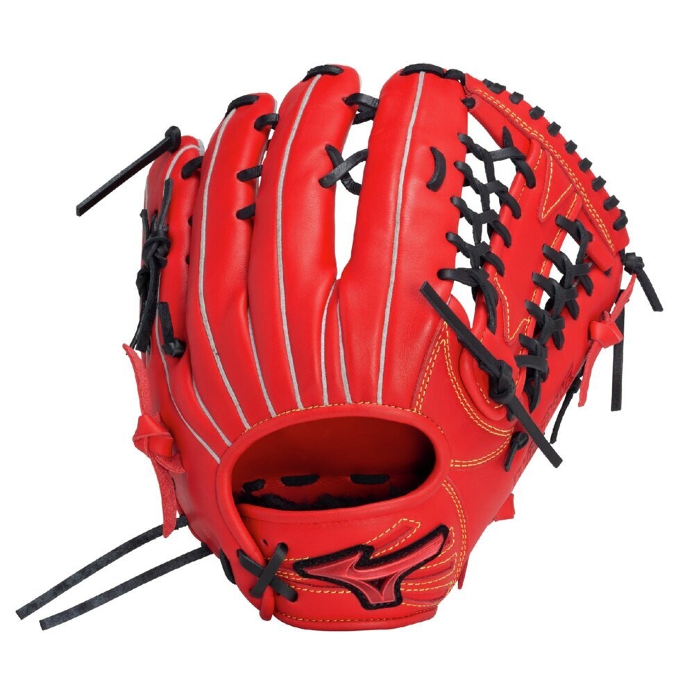 ミズノ（MIZUNO）（メンズ、レディース）ソフトボール用グラブ グローブ 外野手用 ウィルドライブ レッド IBE 1AJGS32407 7009