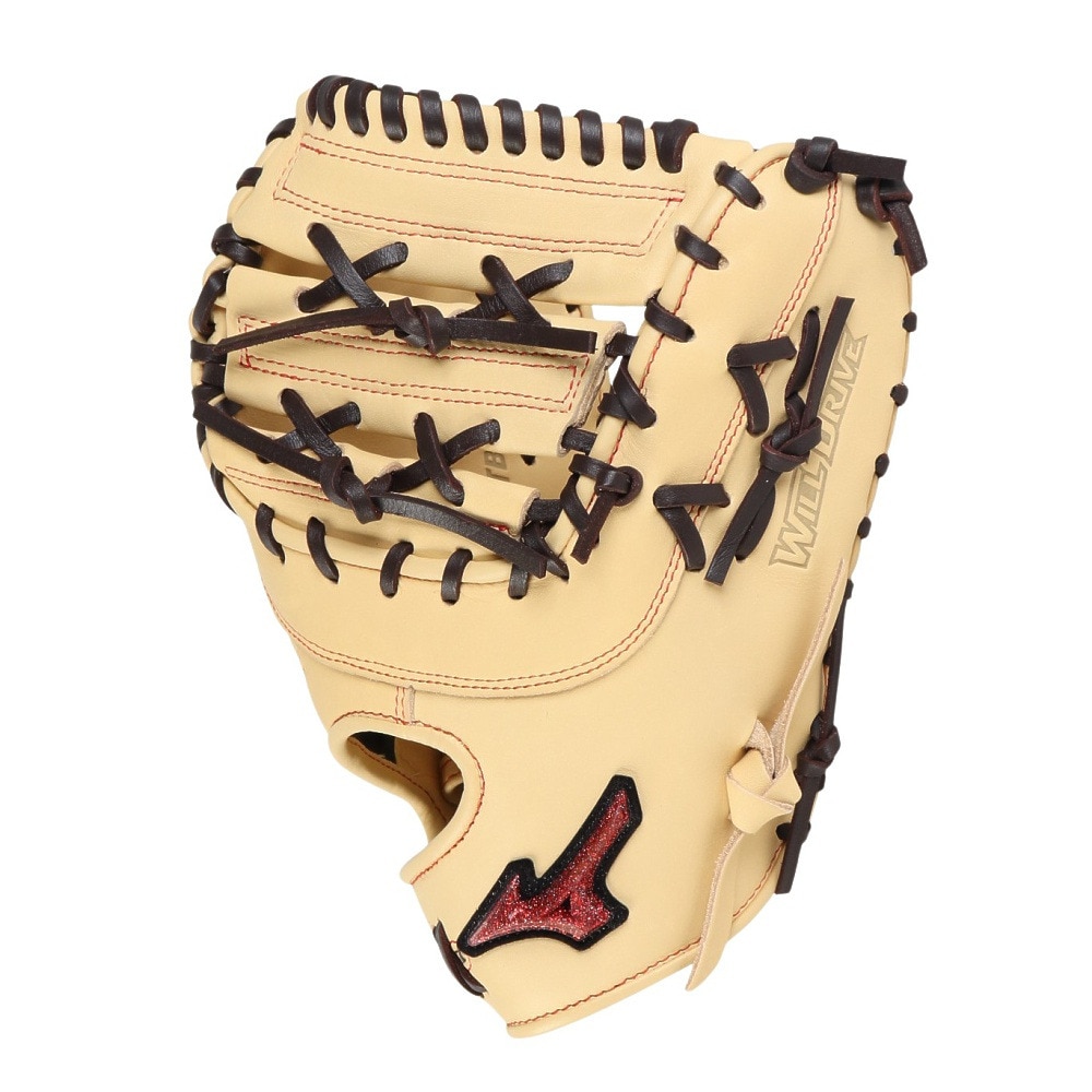 ミズノ（MIZUNO）（メンズ、レディース）ソフトボール用グラブ グローブ 捕手用/一塁手兼用 ウィルドライブ レッド AXI 1AJCS31500 8066