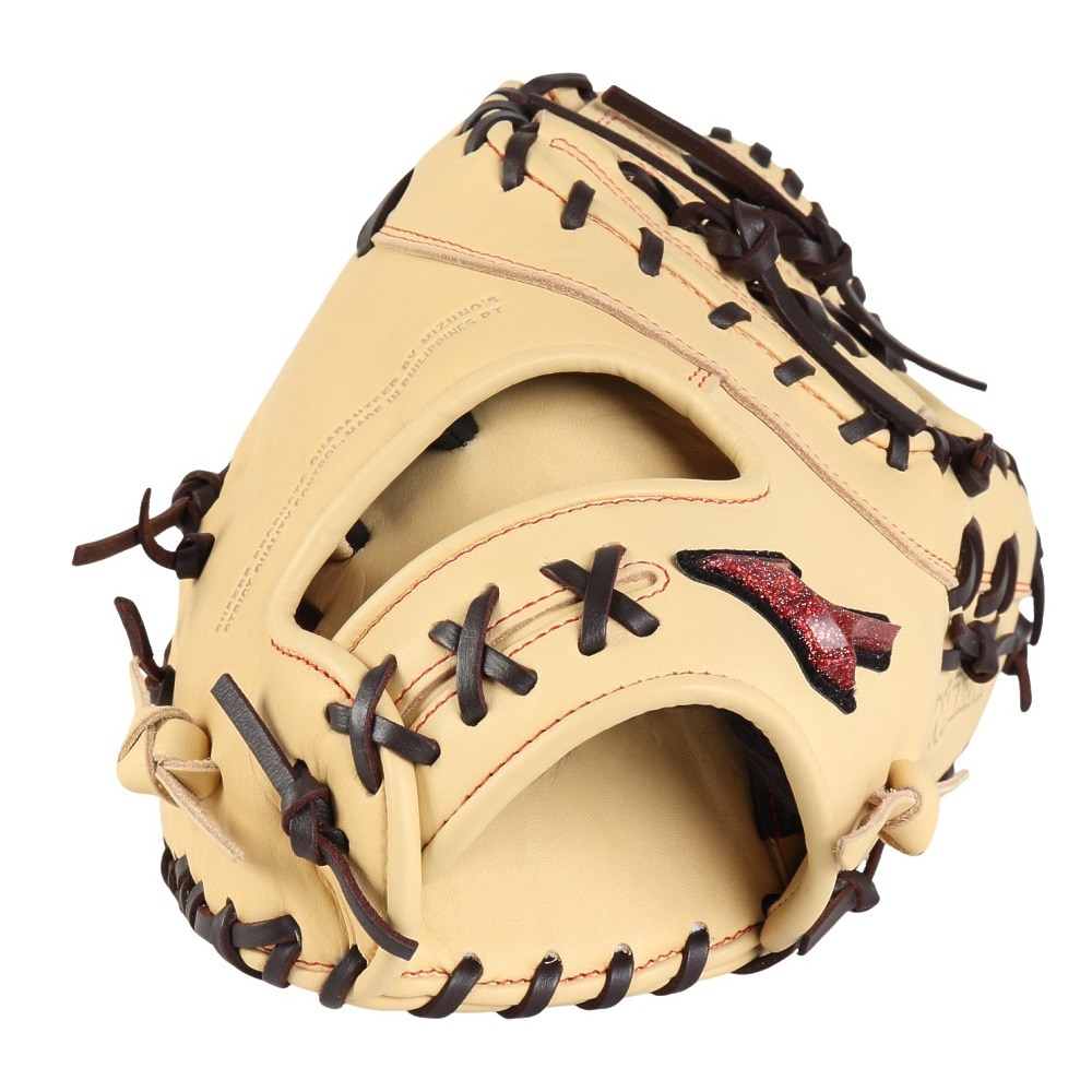 ミズノ（MIZUNO）（メンズ、レディース）ソフトボール用グラブ グローブ 捕手用/一塁手兼用 ウィルドライブ レッド AXI 1AJCS31500 8066
