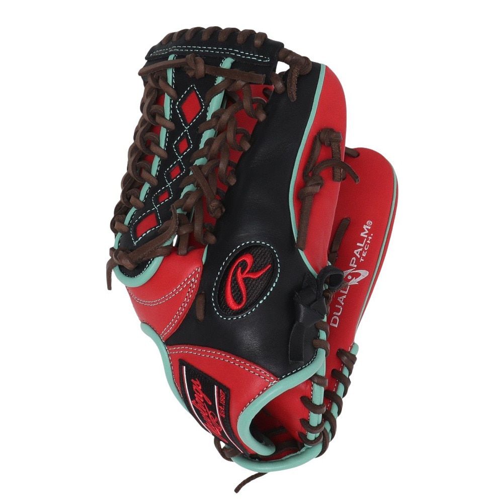 ローリングス（Rawlings）（レディース）ソフトボール用グラブ グローブ オールラウンド用 HOHDPカラーズ S66 スカーレット/B GS3HDS66-SC/B