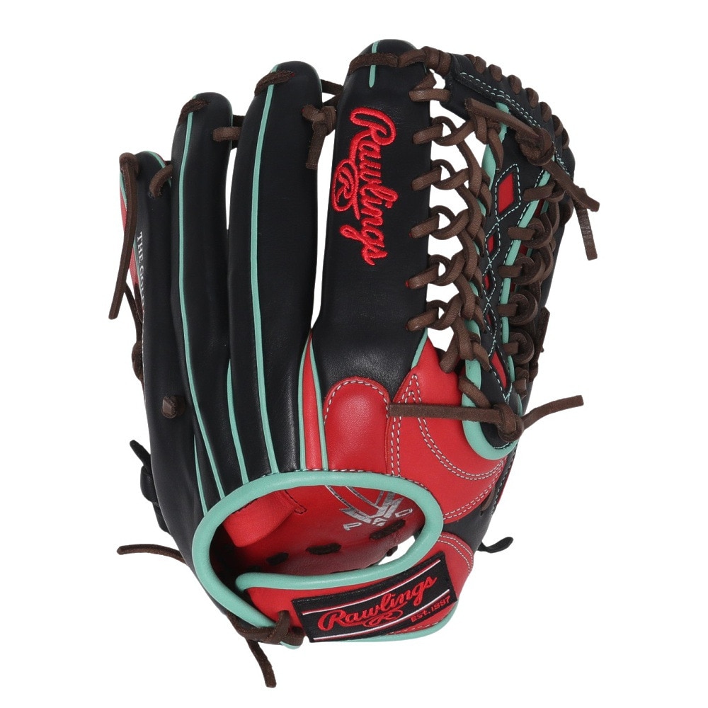 ローリングス（Rawlings）（レディース）ソフトボール用グラブ グローブ オールラウンド用 HOHDPカラーズ S66 スカーレット/B GS3HDS66-SC/B