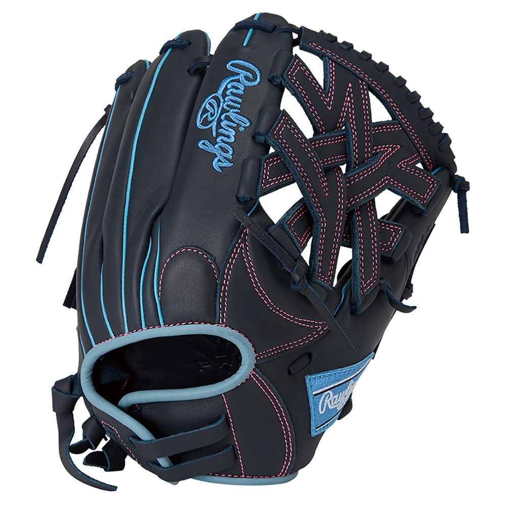 ローリングス（Rawlings）（レディース）ソフトボール用グラブ グローブ オールラウンド用 ガールズフィット ハイパーテック R2G GS5FHTY14GF-N
