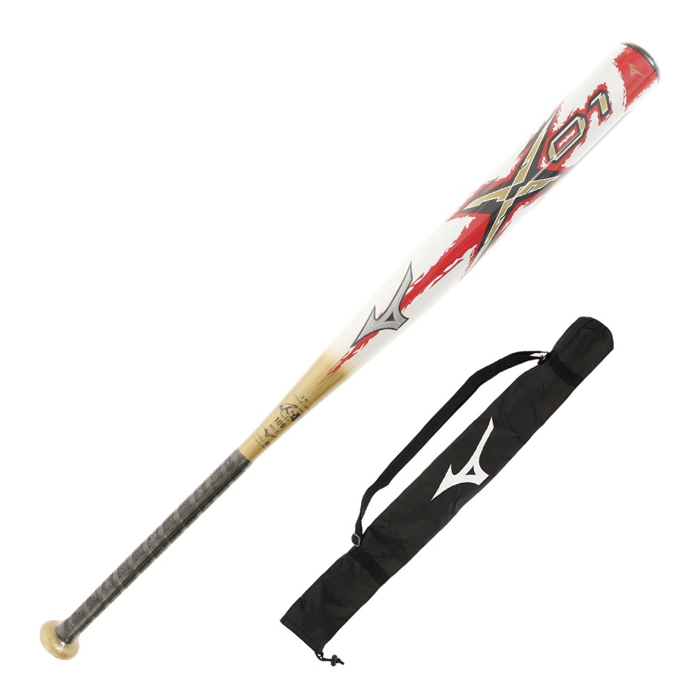 MIZUNO ソフトボール用バット 3号 ミズノプロ エックス01 84cm/平均710g 1CJFS10884 01710 ケース付 ミドルバランス ８４．０ 122 ソフ..