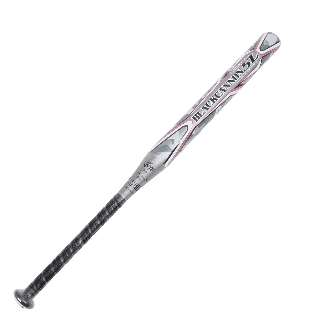 ゼット（ZETT）（メンズ）ソフトボール用バット 2号FRP製 ブラックキャノン 5L 78cm/平均560g BCT52218-1300