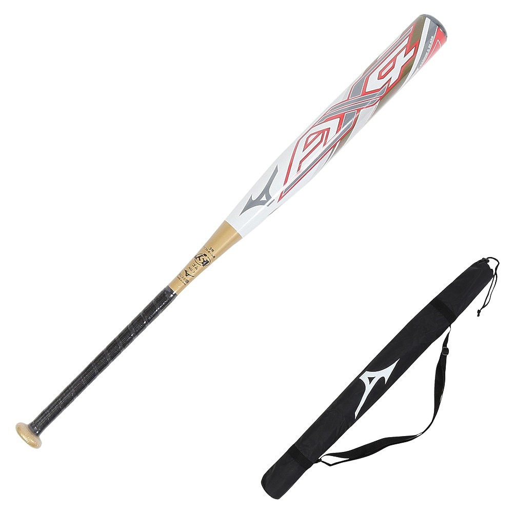 ミズノ（MIZUNO）（メンズ、レディース）ソフトボール用バット 3号 ゴムボール用 ミズノプロ AX4 FRP製 84cm/平均710g 1CJFS32684 0150