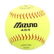 ミズノ（MIZUNO）（メンズ、レディース、キッズ）ソフトボール 合成皮革 ボール 練習球 454 2OS45400 1個