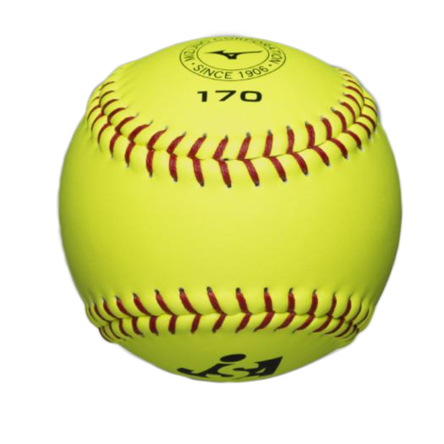 ミズノ（MIZUNO）（メンズ、レディース）ソフトボール ボール 革ソフトボール試合球ミズノ170 1個 1BJBS17000 1P
