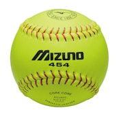 ミズノ（MIZUNO）（メンズ）ソフトボール ボール 革ソフトボール練習球ミズノ454 1個 1BJBS45400 1P