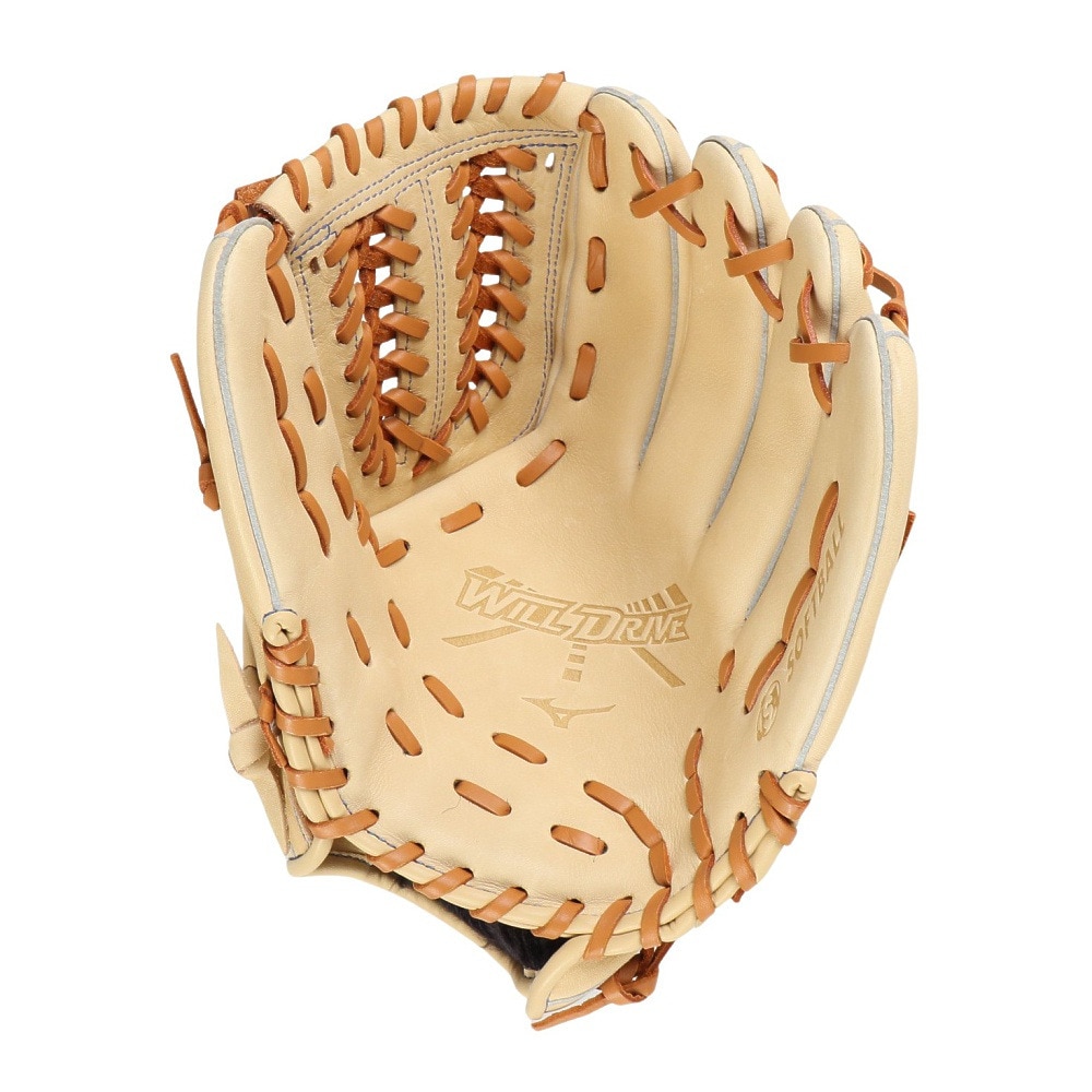 ミズノ（MIZUNO）（キッズ）ジュニア ソフトボール用グラブ グローブ オールラウンド用 ウィルドライブ ブルー 1AJGK31620 8049
