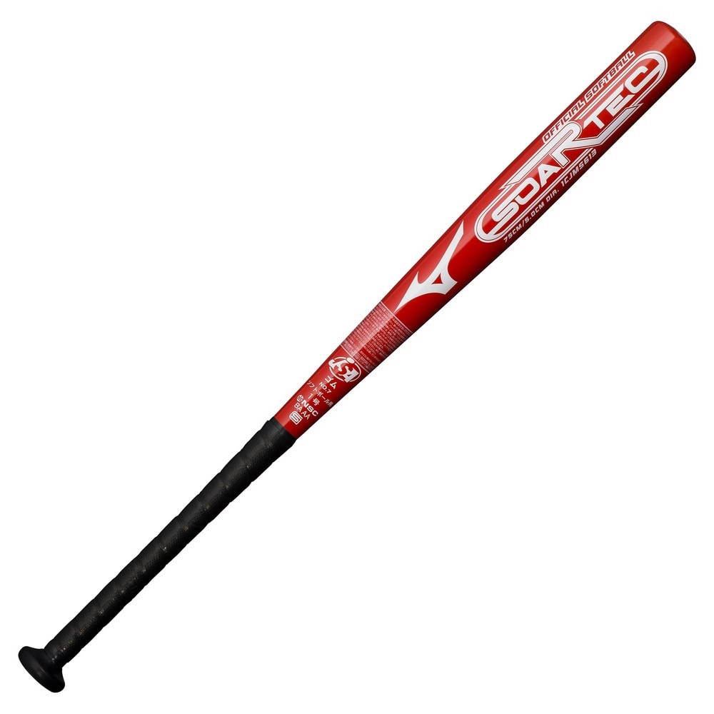 ミズノ（MIZUNO）（キッズ）ジュニア ソフトボール用バット 1号2号 ゴムボール用 ソアテック 75cm/平均550g 1CJMS61375 62