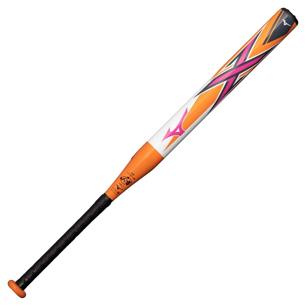 ミズノ（MIZUNO）（キッズ）ジュニア ソフトボール用バット エックス 80cm/平均580g 1号/2号用 1CJFS62580 0154