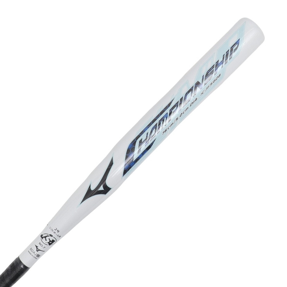ミズノ（MIZUNO）（キッズ）ジュニア ソフトボール2号用FRP製バット チャンピオンシップ 76cm/平均460g 1CJFS62876 01