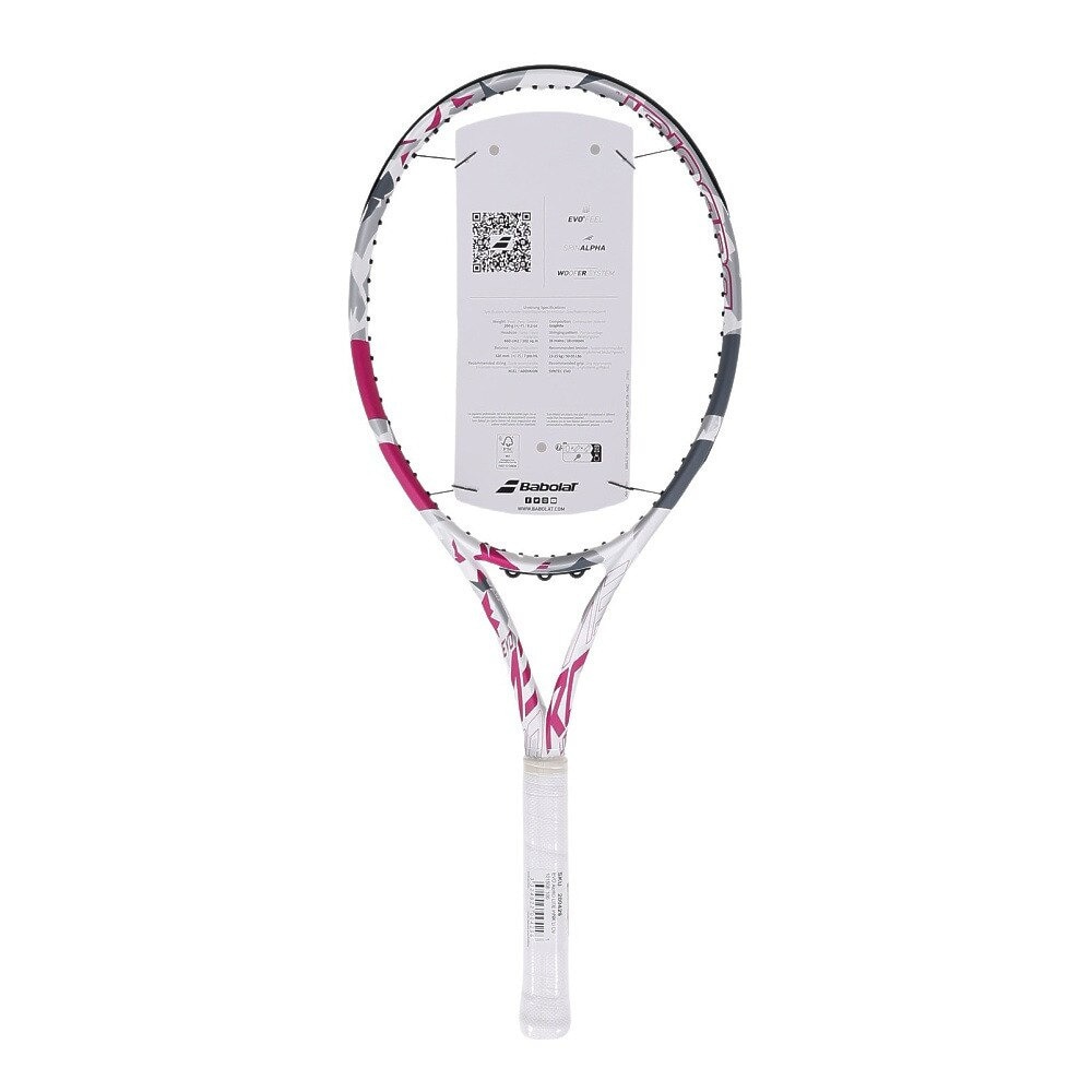 バボラ（BABOLAT）（メンズ、レディース）硬式用テニスラケット エヴォ アエロ ライト ピンク 101508