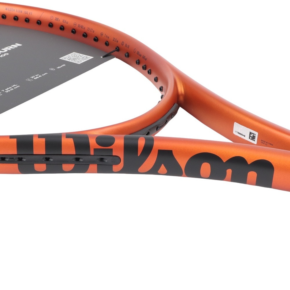 【新品ガット張上】硬式テニス ウイルソン BURN 100 S ウイルソン 国内正規品 バーン 100S BURN 100S V5.0 FRM 1 WR108911