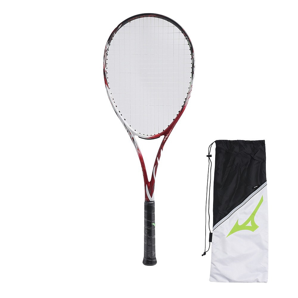 ミズノ（MIZUNO）（メンズ、レディース）ソフトテニスラケット エフ スピード V-01 63JTN25362　張り上がり　前衛向き