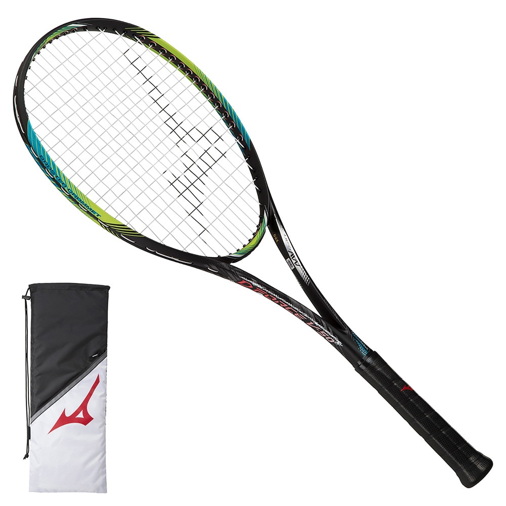 ミズノ（MIZUNO）（メンズ、レディース）ソフトテニスラケット ディーフォース V50 63JTN35636　張り上がり　前衛向き