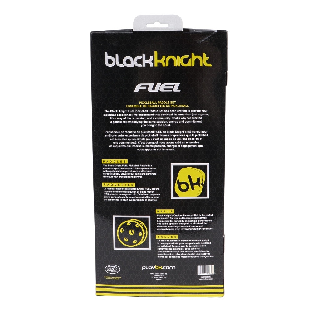 ブラックナイト（blackknight）（メンズ、レディース、キッズ）ピックルボール パドル フュールセット パドル２本 ボール2個セット PP-9136