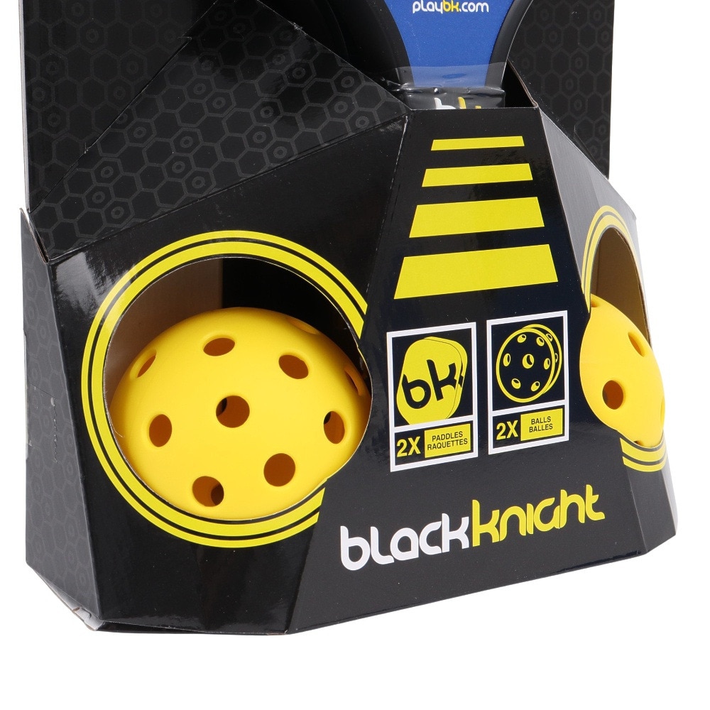ブラックナイト（blackknight）（メンズ、レディース、キッズ）ピックルボール パドル フュールセット パドル２本 ボール2個セット PP-9136