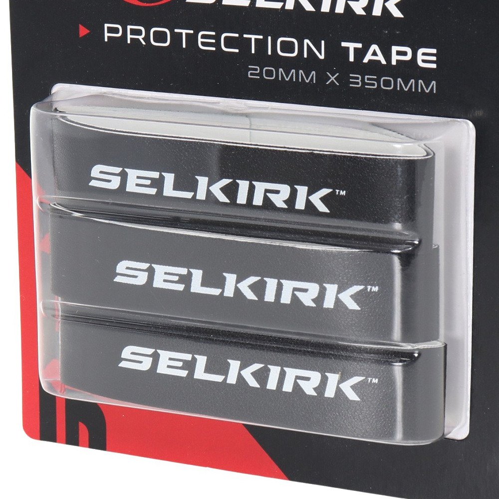 セルカーク（SELKIRK）（メンズ、レディース）ピックルボール パドル 保護 エッジガードテープ 3本入り 10005 BLK