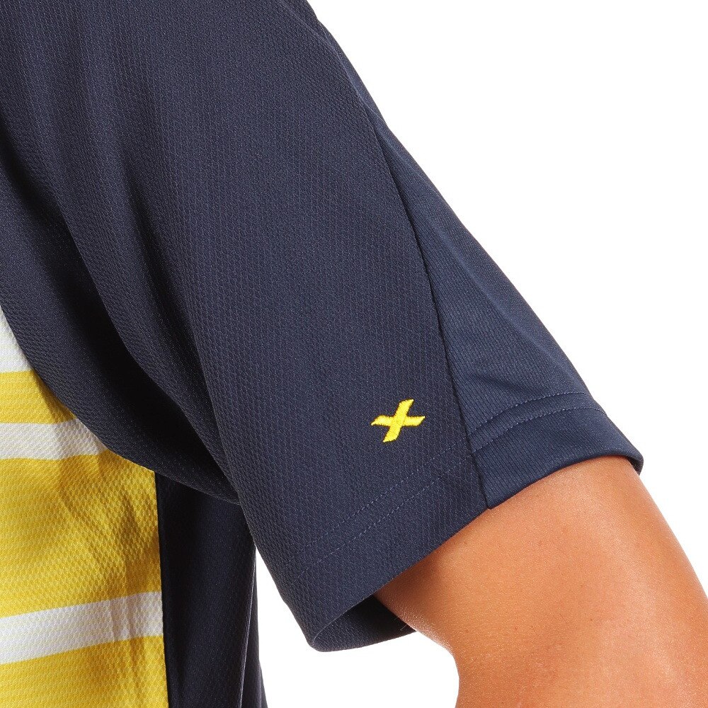 パシフィック（PACIFIC）（メンズ）ドライプラス OO ボーダー ポロシャツ PT20FM453 NVYYEL