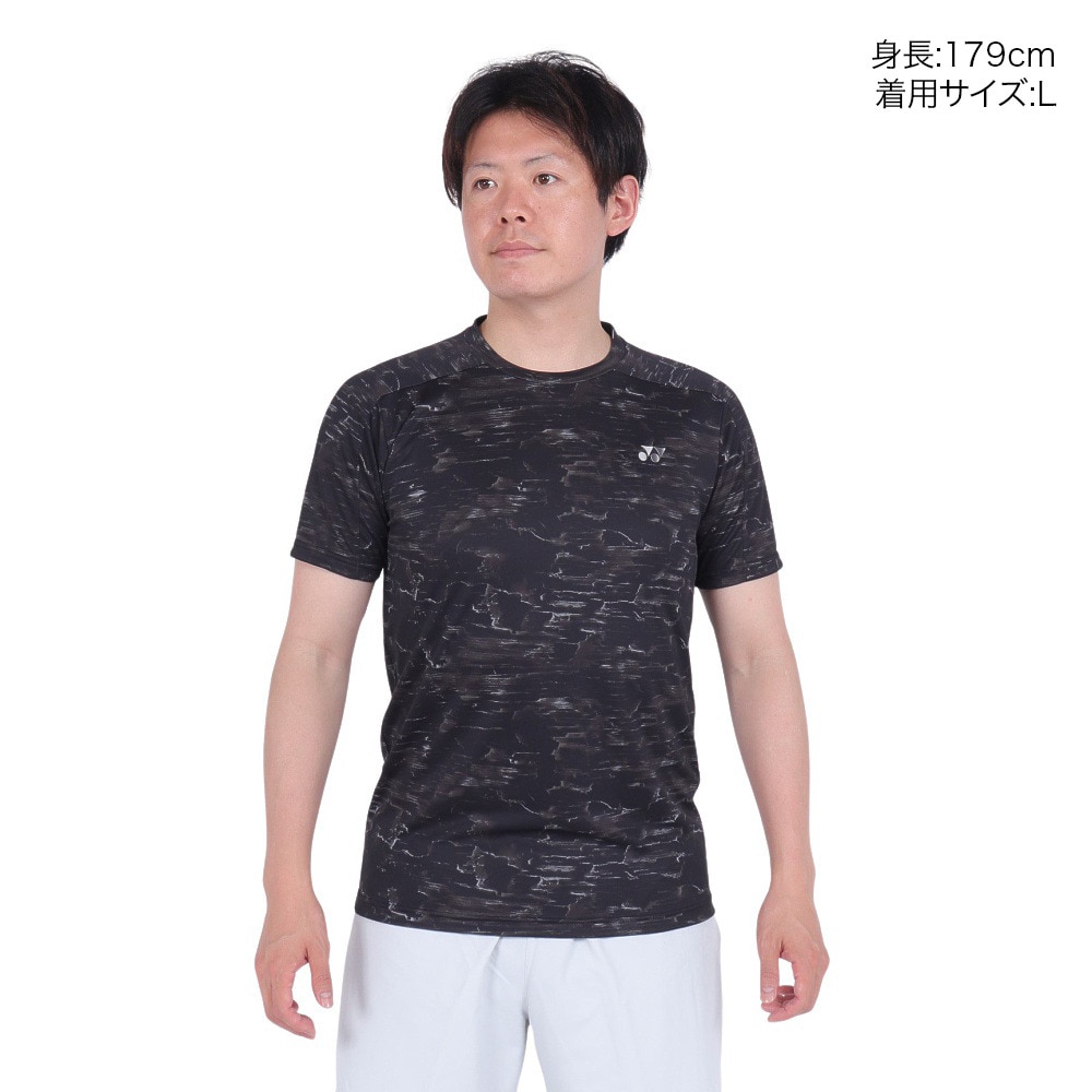 ヨネックス（YONEX）（メンズ、レディース）テニスウェア 半袖トップス ユニゲームシャツ フィットスタイル 10596-007 速乾 UVカット