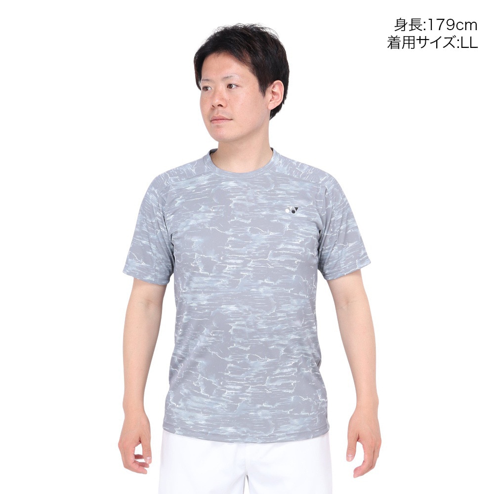 ヨネックス（YONEX）（メンズ、レディース）半袖トップス ユニゲームシャツ フィットスタイル 10596-010