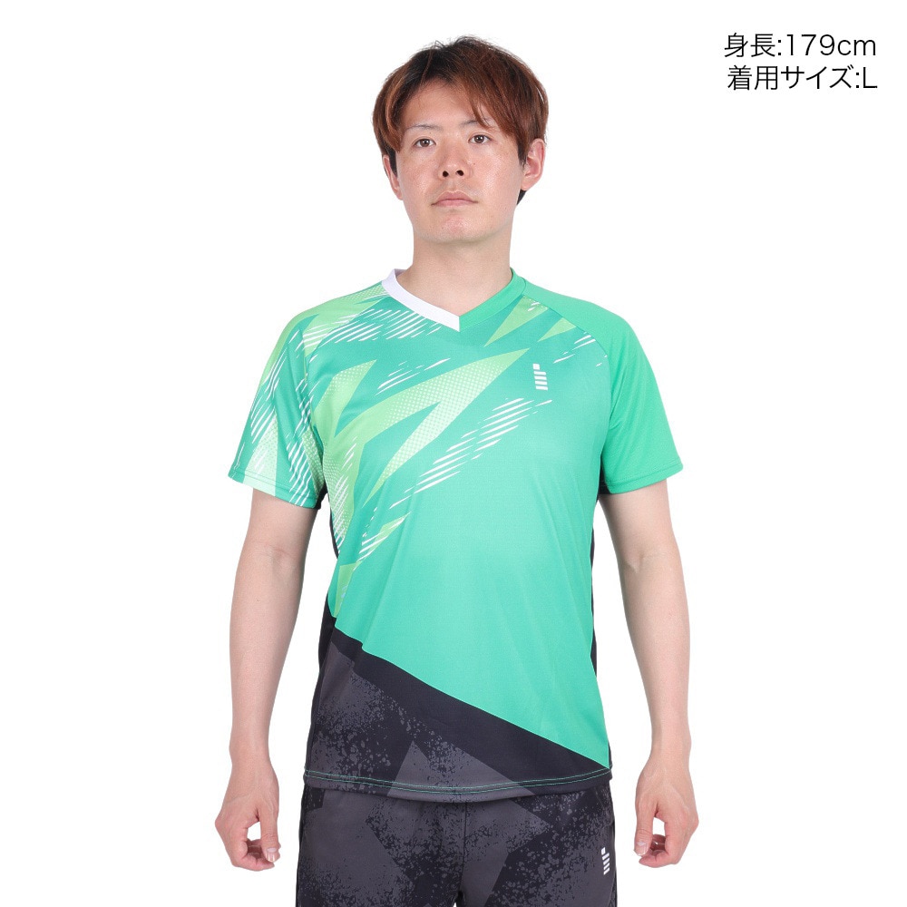 ゴーセン（GOSEN）（メンズ、レディース）テニスウェア ゲームシャツ Lサイズ T240248L 速乾