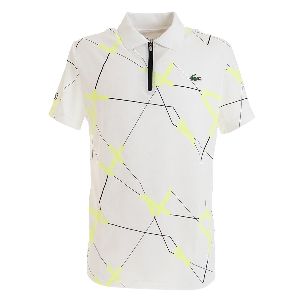 ラコステ テニス ジップフロント 半袖 ポロシャツ DH8490L-CY1画像