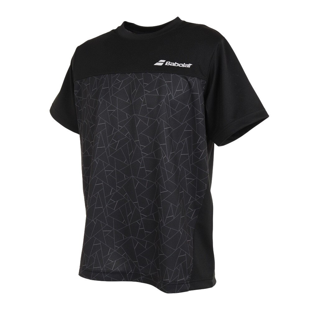 バボラ（BABOLAT）（メンズ）テニスウェア プラ 半袖シャツ BUP3505 BK