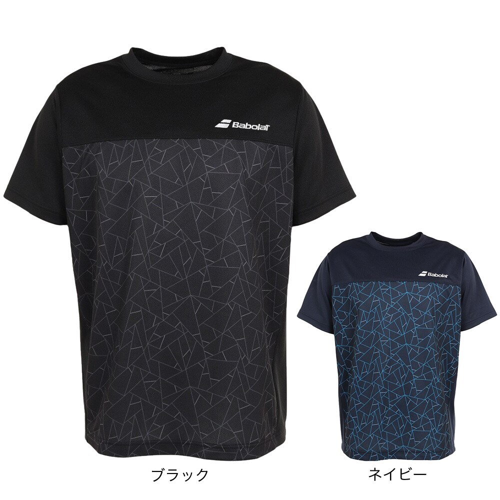 バボラ（BABOLAT）（メンズ）テニスウェア プラ 半袖シャツ BUP3505 NV