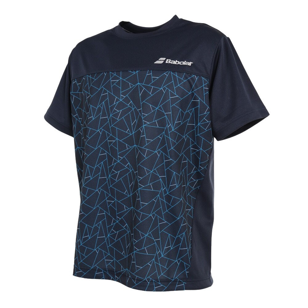 バボラ（BABOLAT）（メンズ）テニスウェア プラ 半袖シャツ BUP3505 NV