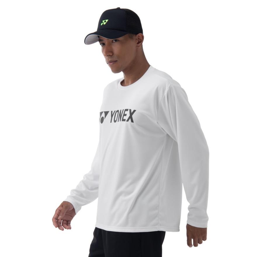 ヨネックス（YONEX）（メンズ、レディース）テニスウェア ユニ長袖Tシャツ 16802-011 速乾 UVカット