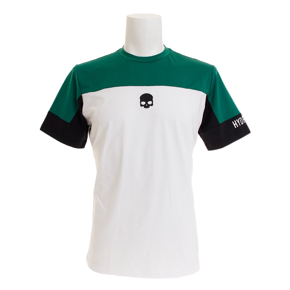 テニス ウェア メンズ Tシャツ 半袖 TECH ITALIA ロゴ T00085GR/WH