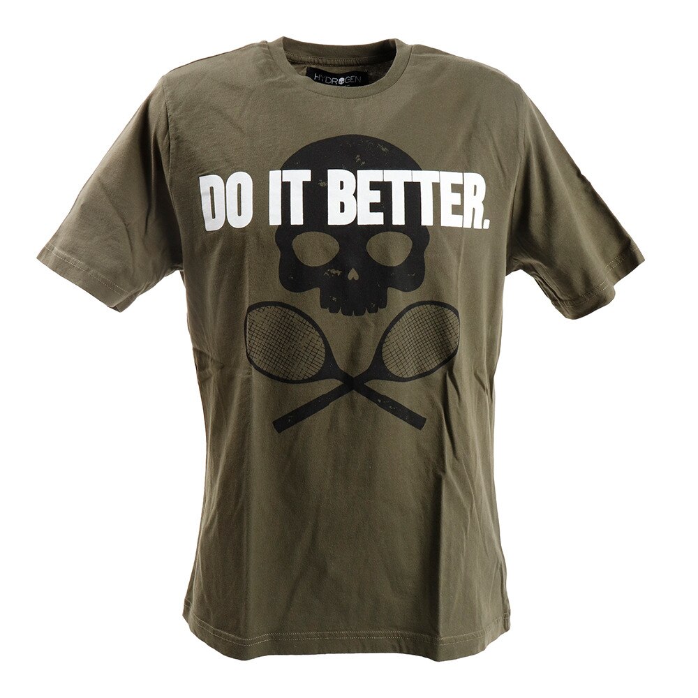 テニス ウェア メンズ Tシャツ 半袖 DO IT BETTER T00090MGRNの画像