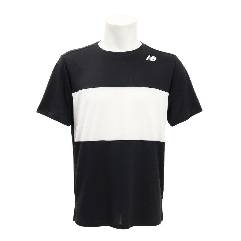  【多少の傷汚れありの為大奉仕】ショートスリーブカラーブロックTシャツ JMTT9135BK