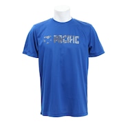 パシフィック（PACIFIC）（メンズ）テニス Tシャツ メンズ 半袖 ドライプラス ロゴ PT19SM701 BLU
