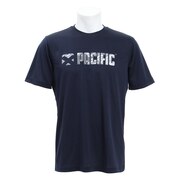 パシフィック（PACIFIC）（メンズ）テニス Tシャツ メンズ 半袖 ドライプラス ロゴ PT19SM701 NVY