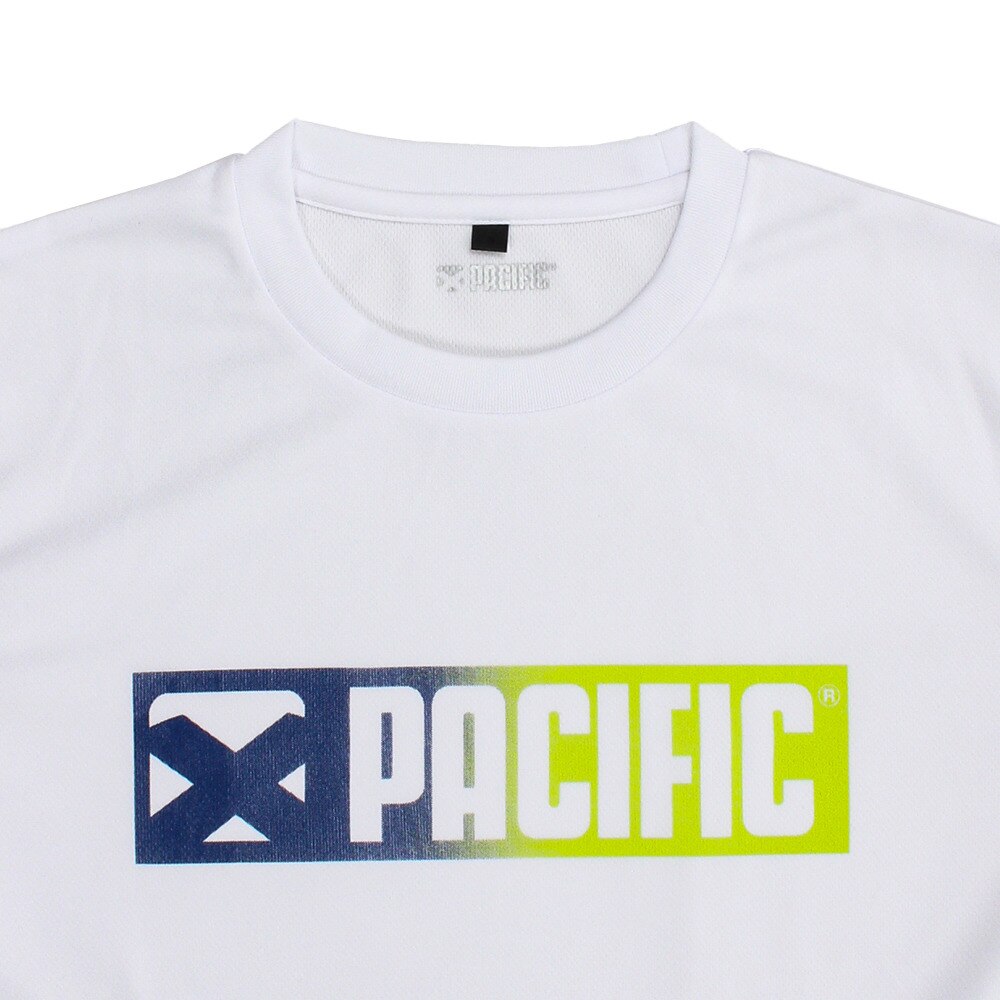 パシフィック｜テニス Tシャツ メンズ 半袖 ドライプラス PT19SM703 WHT - アウトドア・キャンプ用品はエルブレス