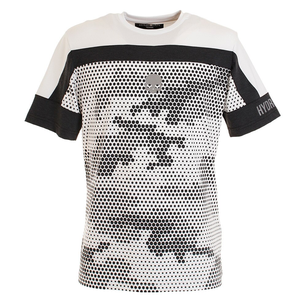 テニス ウェア メンズ Tシャツ 半袖 TSHIRT CAMO T00126 WHITE