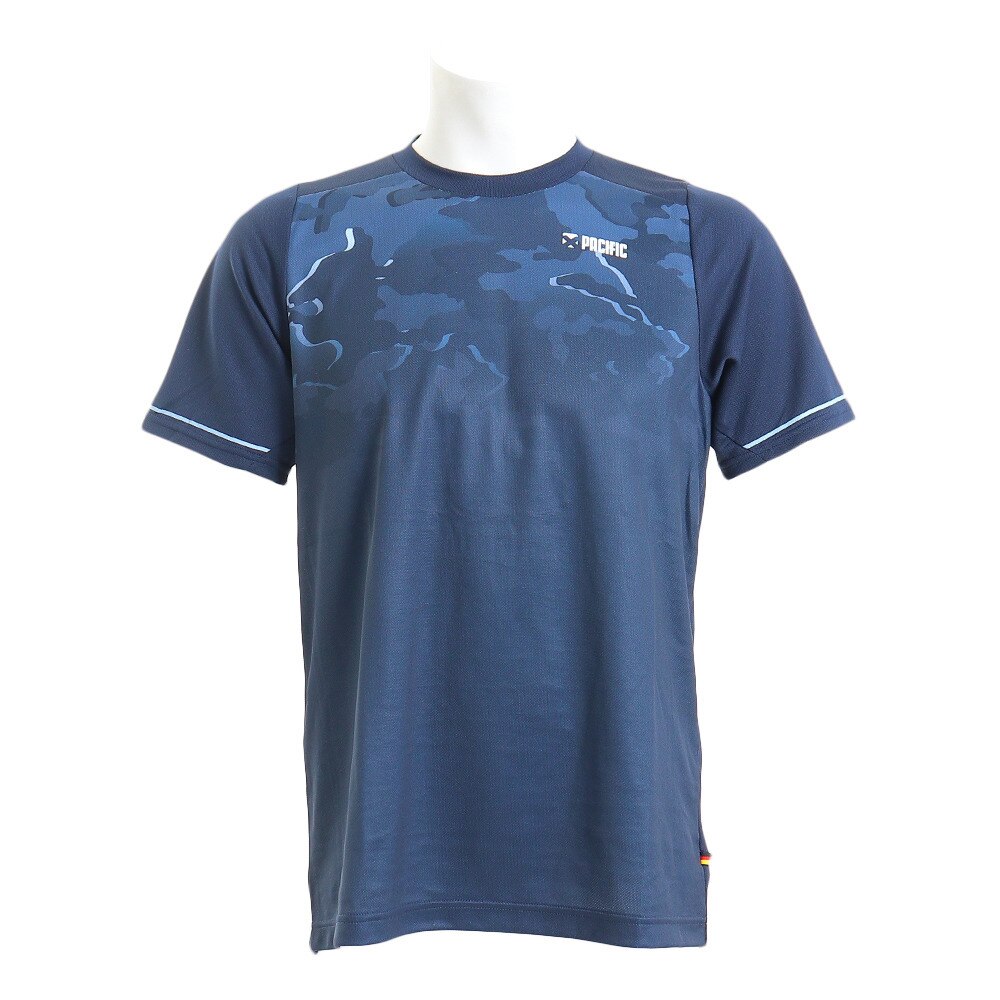  Tシャツ メンズ 半袖 ドライプラス カモフラージュ柄 PT19FM454 NVY
