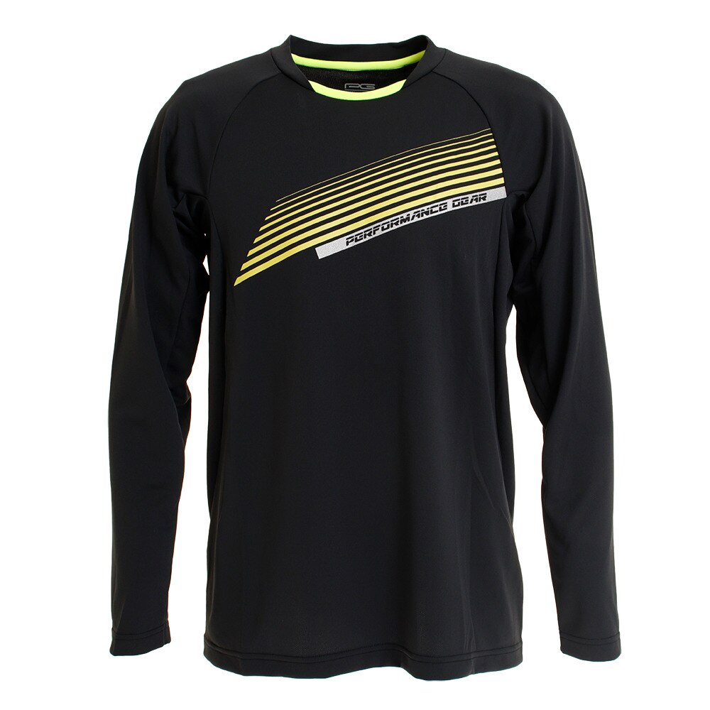 Tシャツ メンズ 半袖 ドライプラス ロング 732PG9ES6243 BLK