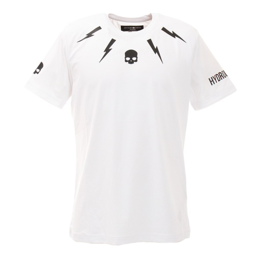 テニス ウェア メンズ Tシャツ TECH STORM 半袖Tシャツ T00120 WHT/BLK