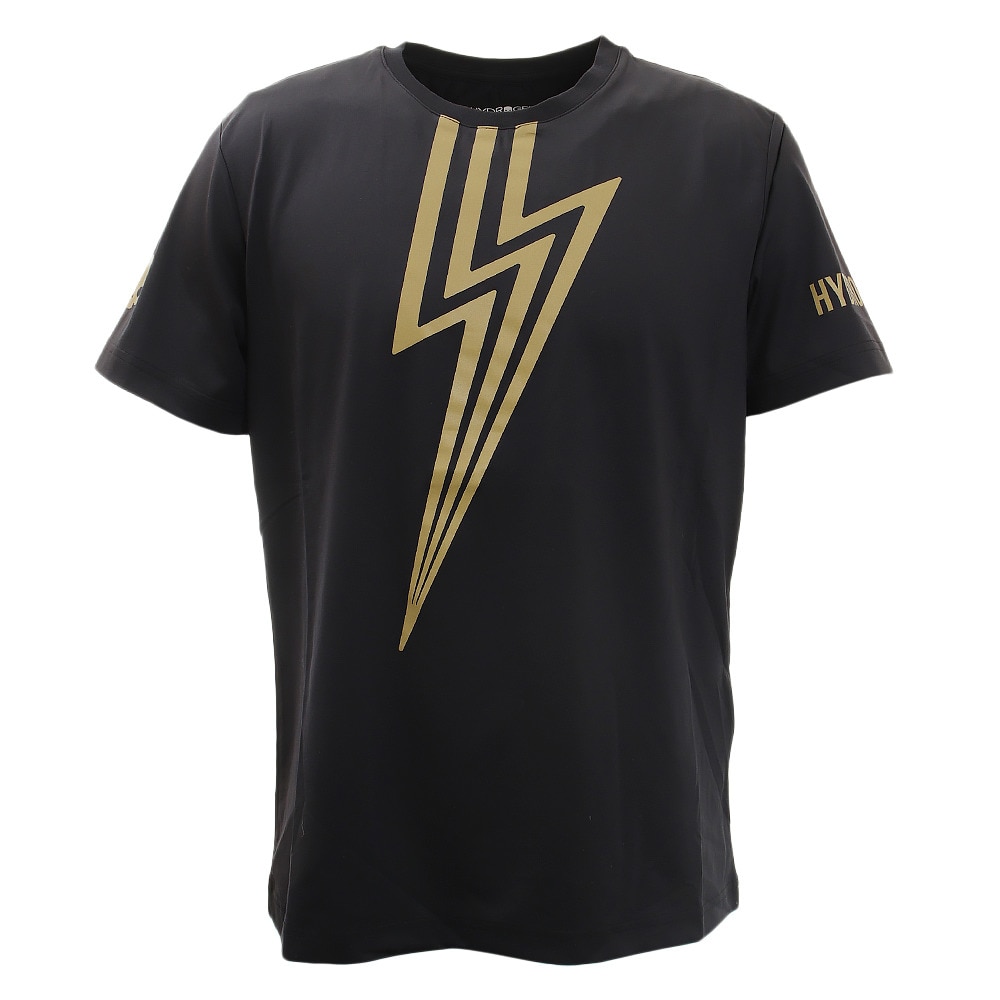  テニス ウェア メンズ Tシャツ 半袖 Tシャツ FLASH TECH Tシャツ T00122 BLK/GLD