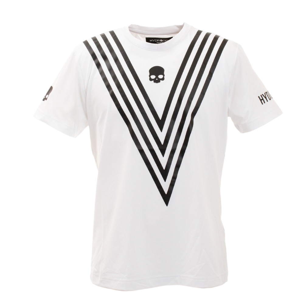  テニス ウェア メンズ Tシャツ TECH VICTORY 半袖Tシャツ T00123 WHT/BLK