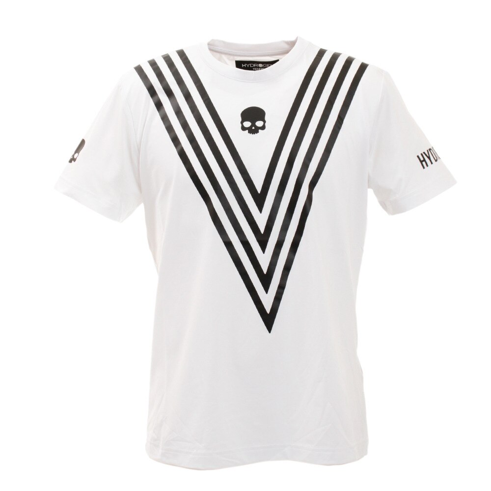 テニス ウェア メンズ Tシャツ TECH VICTORY 半袖Tシャツ T00123 WHT/BLK